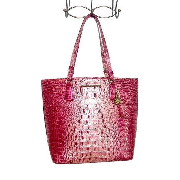 30-Brahmin Asher Magenta Ombré Melbourne Tote NWT - Picture 6 of 13